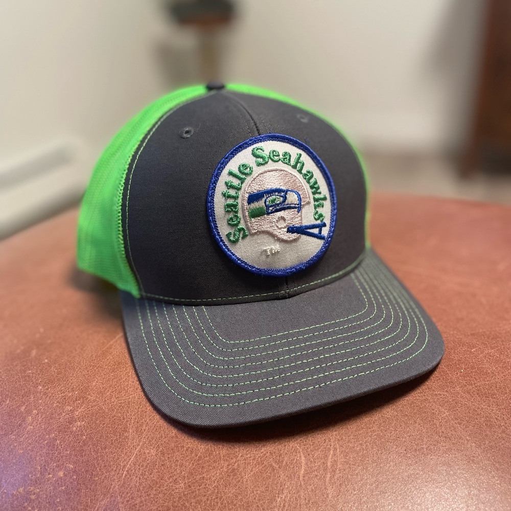Seattle Seahawks custom-made vintage patch hat